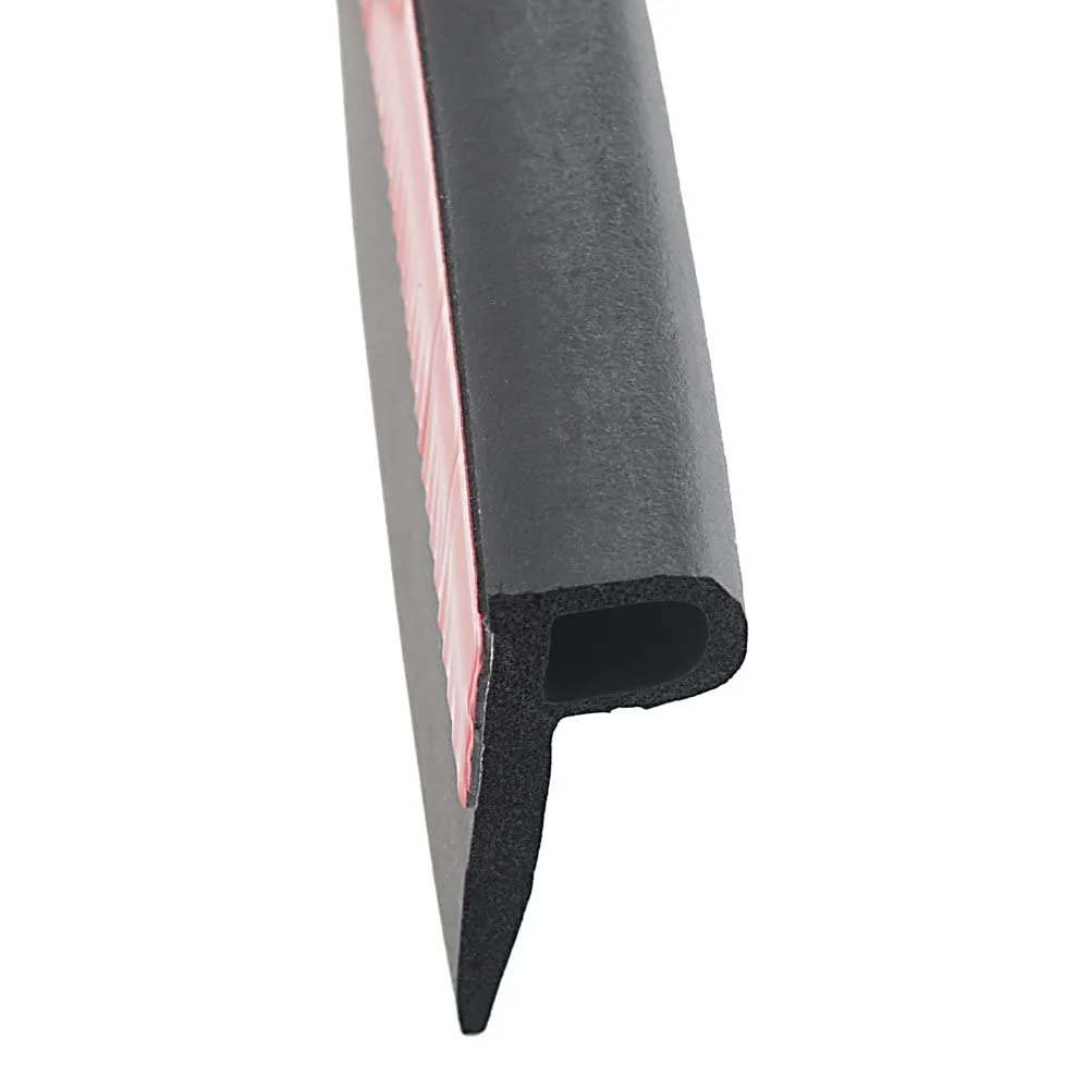 AP Products 018-607 "P" Seal with Tape, Black / 2-1/2" x 7/8" x 100'