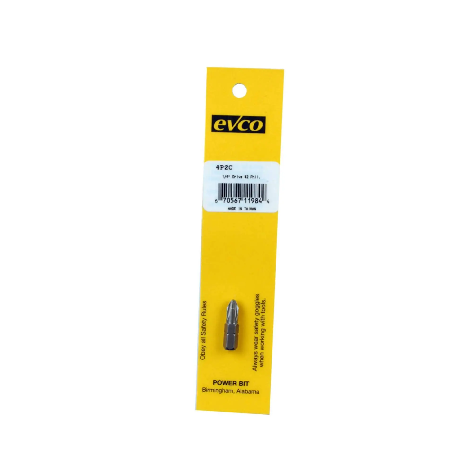 AP Products 009-4P2C Phillips Insert Bit 1/4 Inch