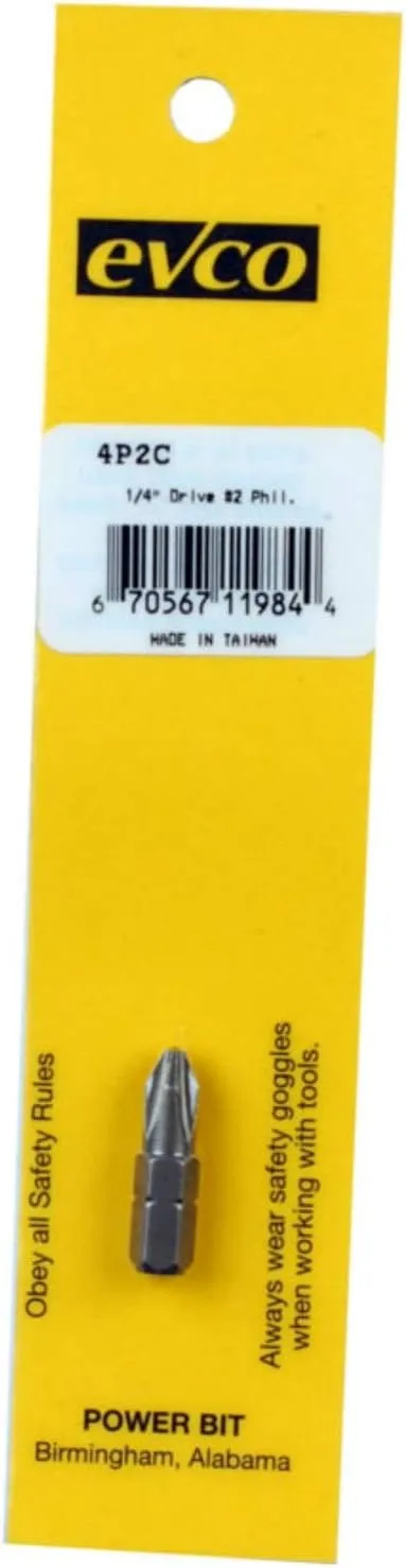 AP Products 009-4P2C Phillips Insert Bit 1/4 Inch