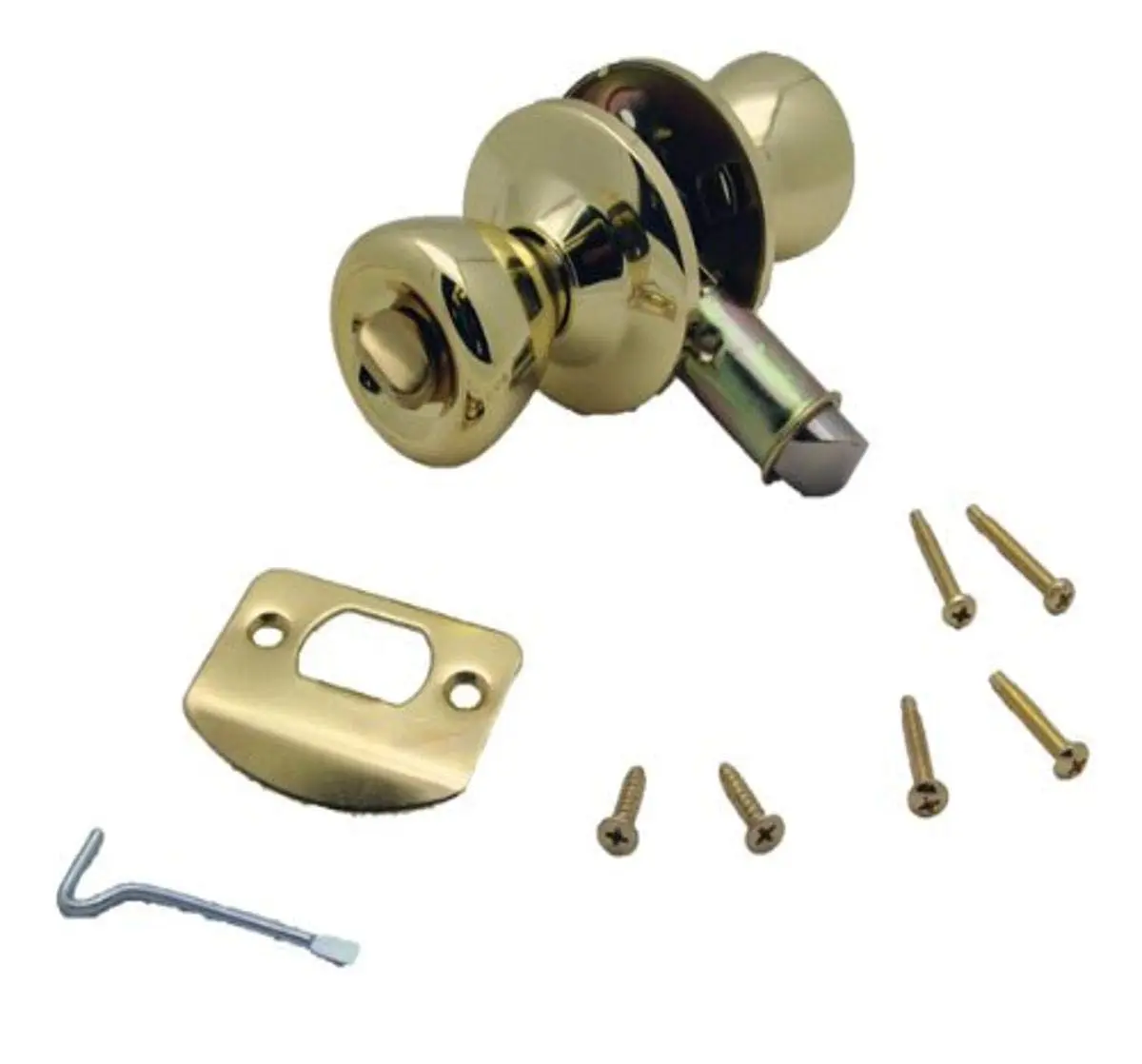 AP Products 013-202 Privacy Lock Set - Knob, Polished Brass