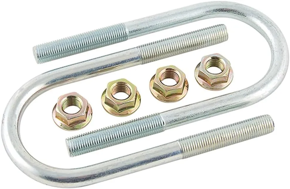 AP Products 014-122073-2 U-Bolt for 2.38" Tube YZ with 0.50" x Flanged Nut - 0.50"-20 x 5.10", 2 Pack