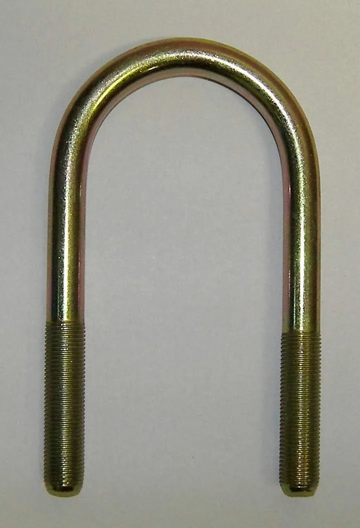 AP Products 014-122073-2 U-Bolt for 2.38" Tube YZ with 0.50" x Flanged Nut - 0.50"-20 x 5.10", 2 Pack