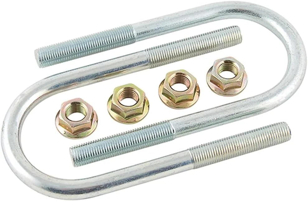 AP Products 014-122073-2 U-Bolt for 2.38" Tube YZ with 0.50" x Flanged Nut - 0.50"-20 x 5.10", 2 Pack