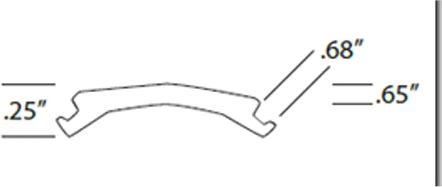 AP Products 011-398 Flexible Vinyl Screw Cover, Polar White