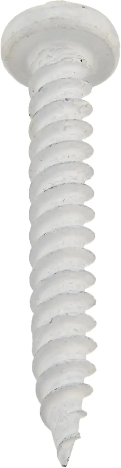 AP Products 012-PSQ500 W 8 X 1-1/4 White Pan Head Square Recess Screw - Pack of 500