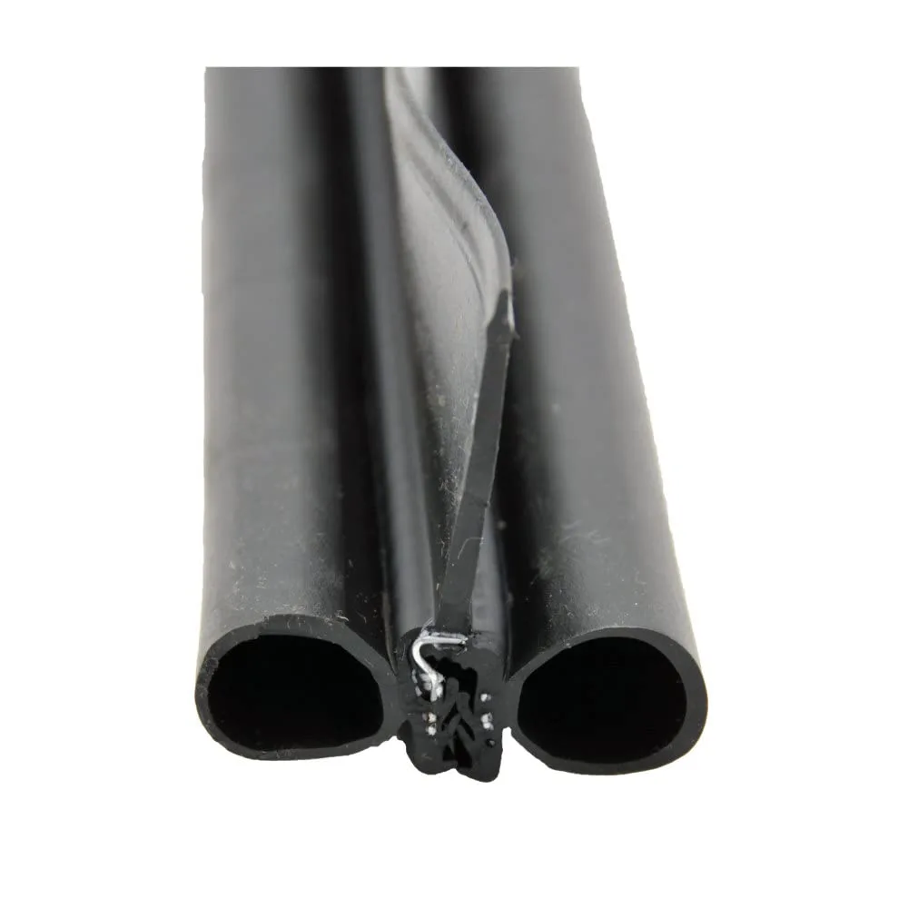 AP Products 018-478-35 Double Bulb Seal with Wiper, 35' - Black