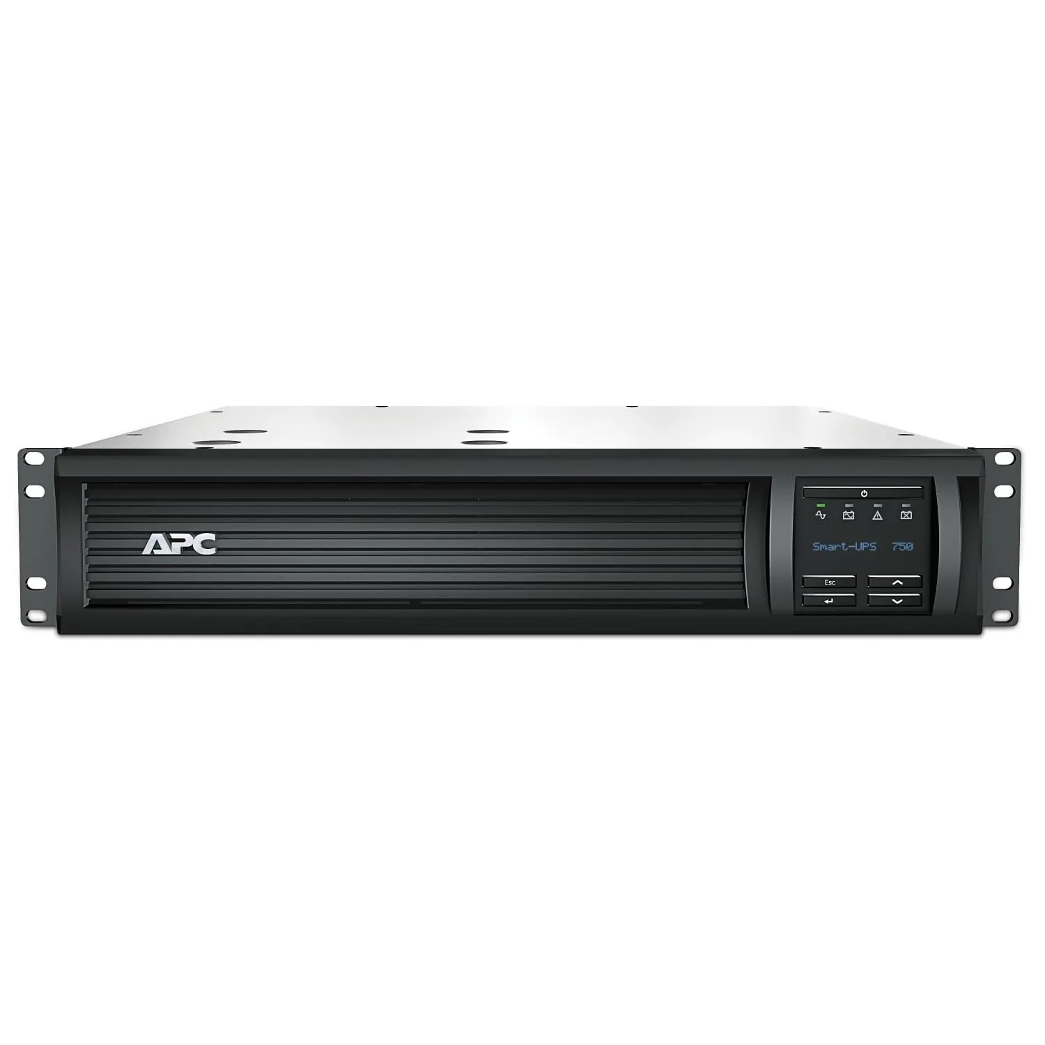 APC 750VA Smart UPS with SmartConnect and Network Card, SMT750RM2UCNC, Rackmount 2U, Sinewave UPS Battery Backup, 120V, Line Interactive Uninterruptible Power Supply