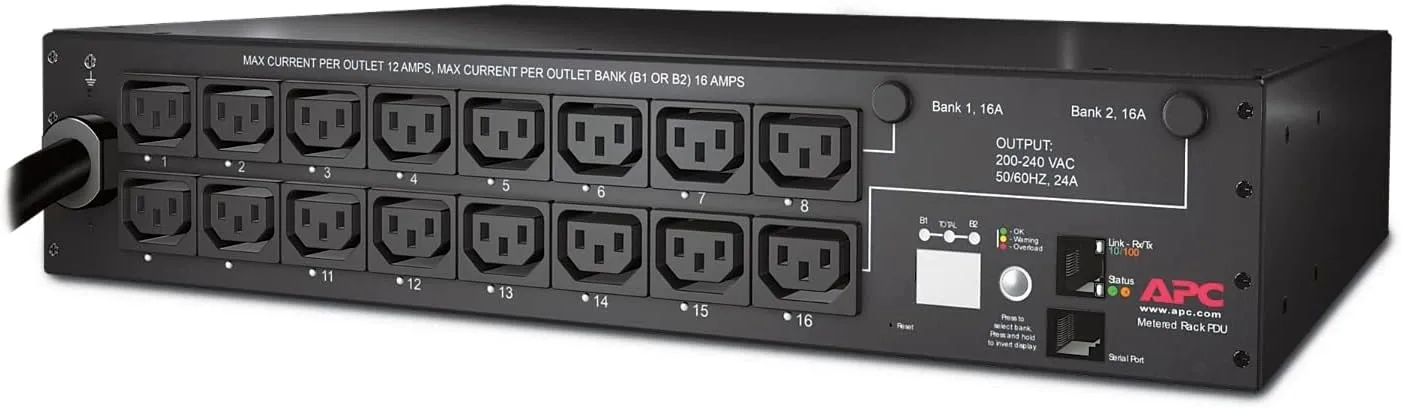 APC by Schneider Electric Rack PDU, Switched, 2U, 30A, 208V, (16)C13 - Switched - NEMA L6-30P - 16 x IEC 60320 C13
