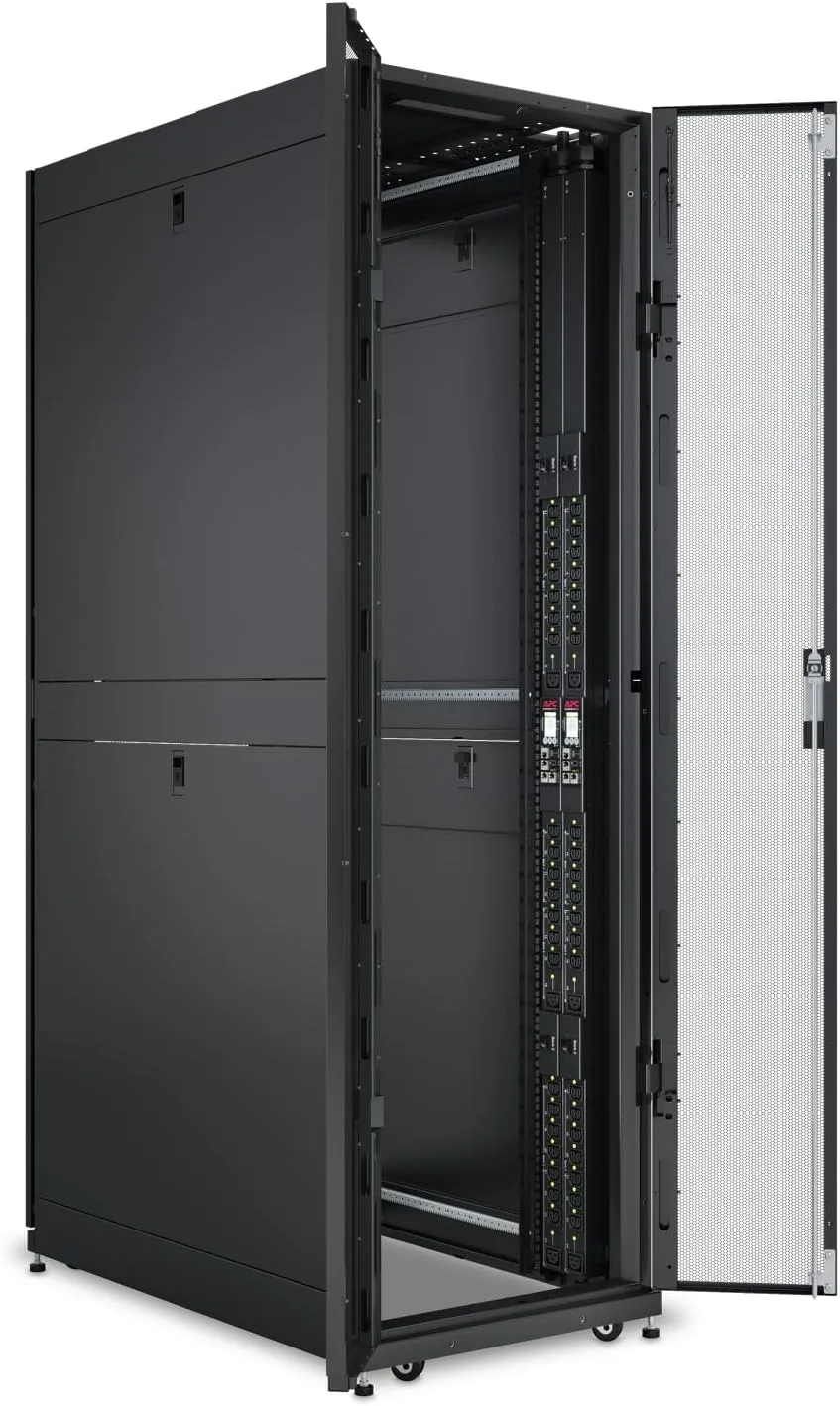 APC NetShelter Switched Rack PDU, 9000 Series, APDU9941, 0U Vertical, 200V-240V, 30A, NEMA L6-30P, 9.8' Cord, Black