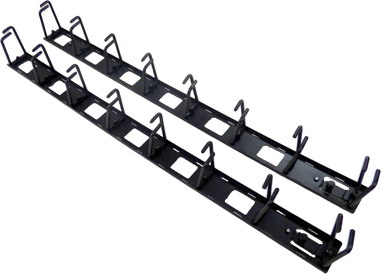 APC NetShelter Vertical Cable Manager (AR8442) - Set of 8 Cable Rings, Black, 55 mm x 766 mm x 85 mm, Zero U