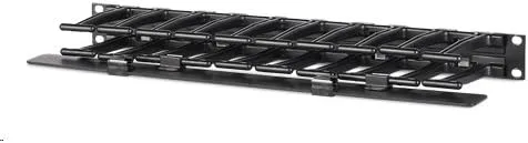APC NetShelter Cable Management, Horizontal Cable Manager, 1U, Single Side with Cover, Black, 483x 44x 110 mm - AR8602A