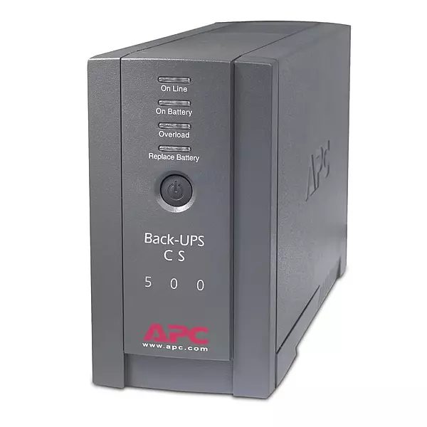 APC Back-UPS CS 500VA (BK500BLK) Battery Backup & Surge Protector