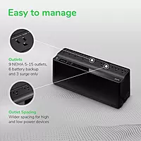 APC UPS Battery Backup and Surge Protector, 850VA Backup Battery Power Supply, BE850G2 Back-UPS with (2) USB Charger Ports