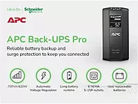 APC Back-UPS Pro 700VA UPS Battery Backup & Surge Protector (BR700G)