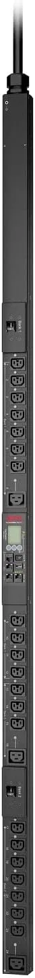APC NetShelter Switched Rack PDU, 9000 Series, APDU9941, 0U Vertical, 200V-240V, 30A, NEMA L6-30P, 9.8' Cord, Black