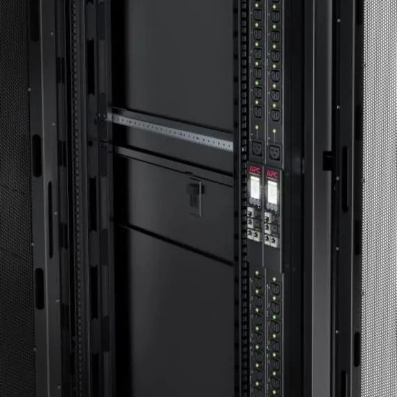 APC NetShelter Switched Rack PDU, 9000 Series, APDU9959NA3, 0U Vertical, 208V, 16A, Input Plug L6-20P, 9.8' Cord, Black