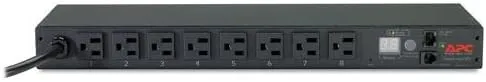 APC Rack PDU, Metered, 1U, 15A, 100/120V, (8) 5-15 (AP7800B)