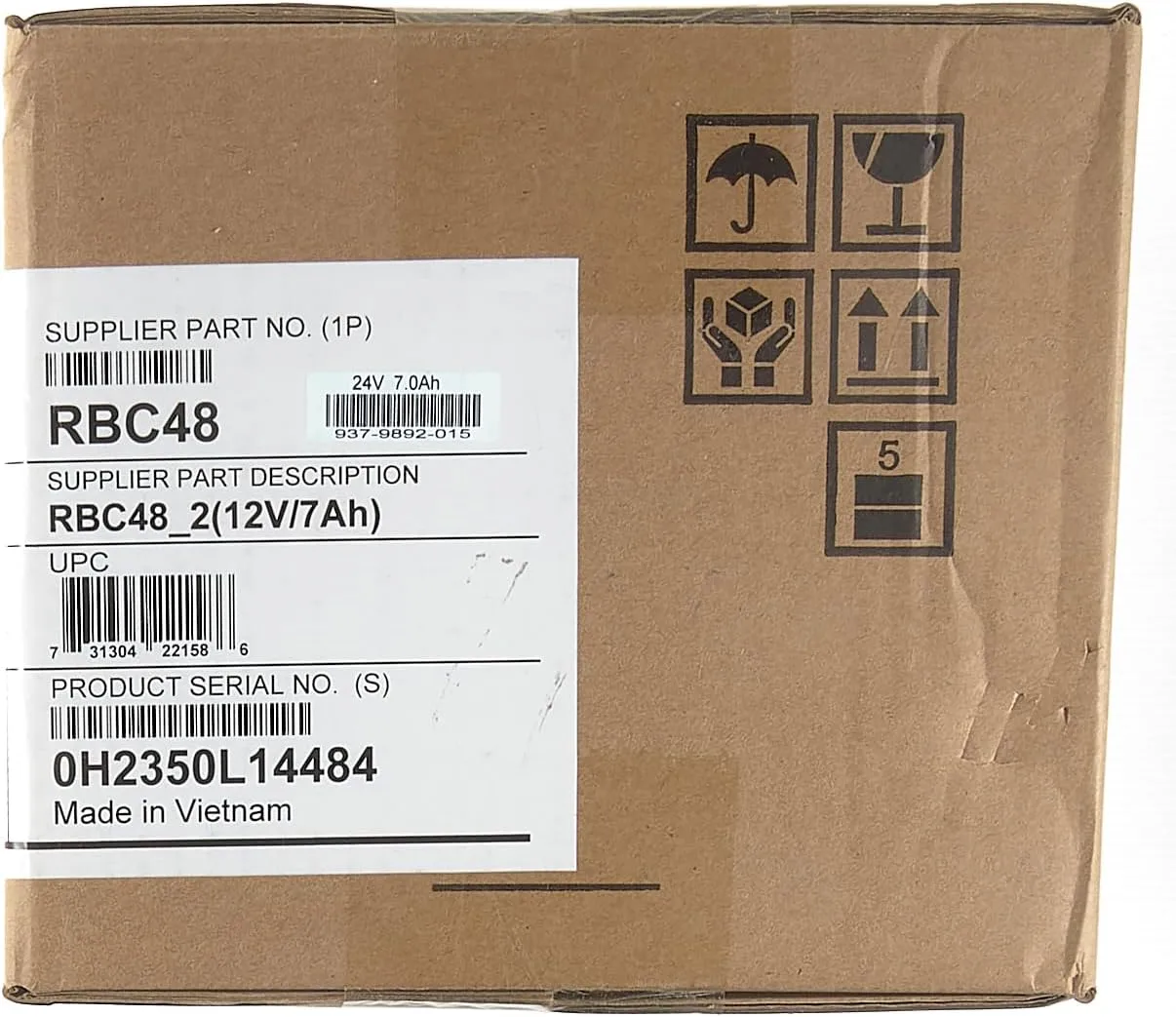 APC UPS Battery Replacement, RBC48, for APC Smart-UPS SMT750, SMT750US, SUA750 and select others