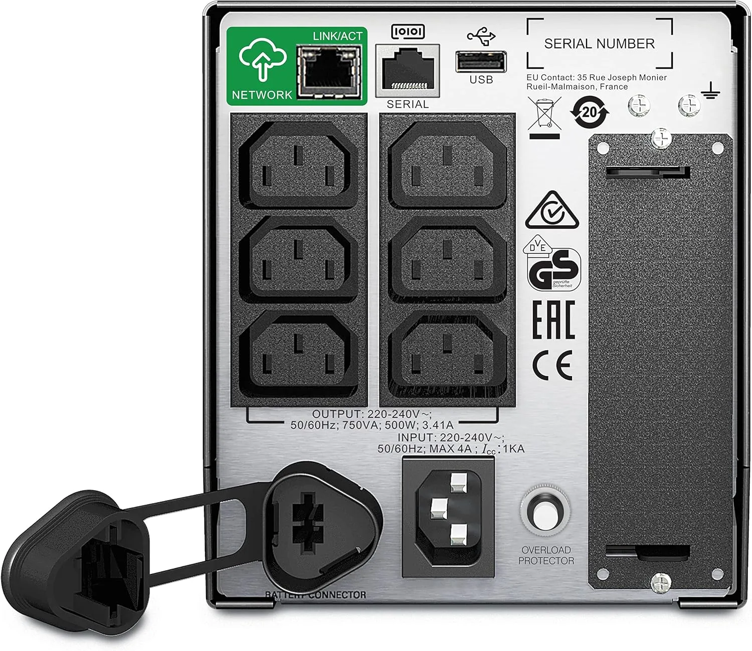 APC Smart-UPS 750VA 230V SMT750IC with SmartConnect