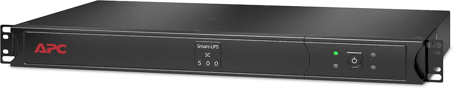 APC Smart-UPS SC 500VA, 1U Rackmount UPS (SC500RM1U)