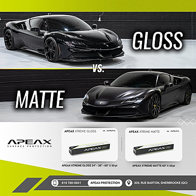 Apeax Xtreme Matte PPF 60po