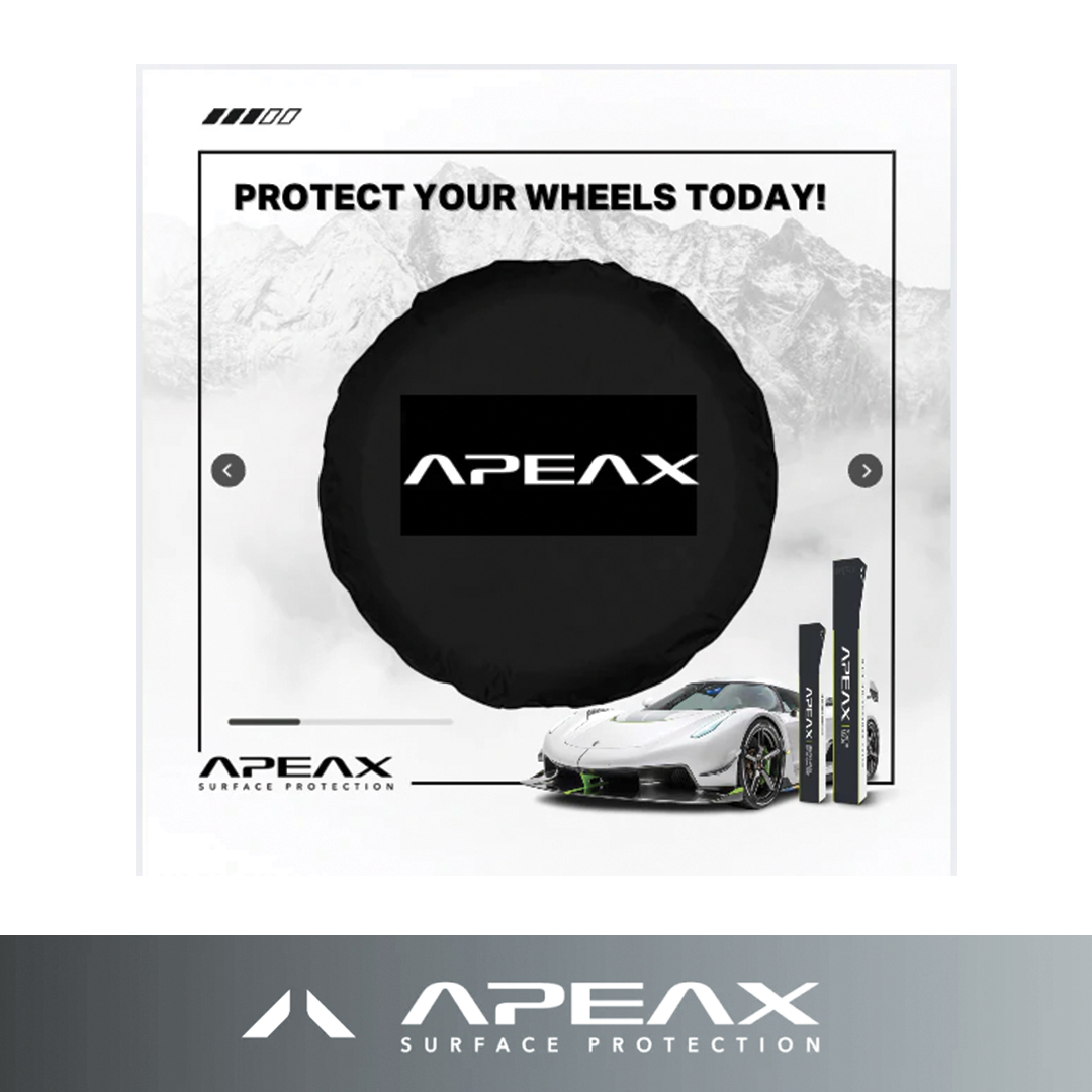 Apeax Ensemble de couvre-roues 60 cm Apeax Ensemble de couvre-roues 60 cm