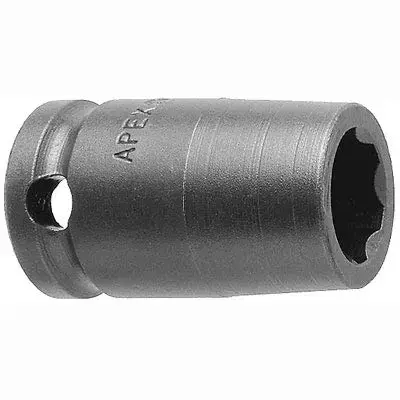 Impact Socket: 1/2" Drive, 1/2" Socket, Hex Drive