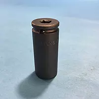 Impact Socket: 1/4" Drive, 12mm Socket, Hex Drive