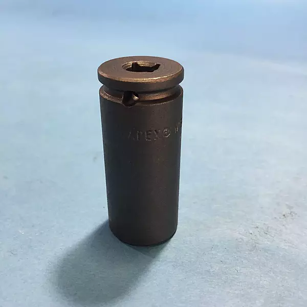 Impact Socket: 1/4" Drive, 12mm Socket, Hex Drive