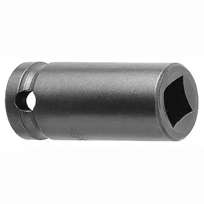 Impact Socket: 3/8" Drive, 7/16" Socket, Square Drive