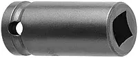 Impact Socket: 3/8" Drive, 7/16" Socket, Square Drive