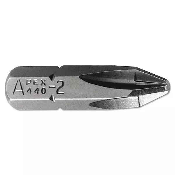Apex 440-2X Phillips Insert Bits, #2, Hex, 1 in