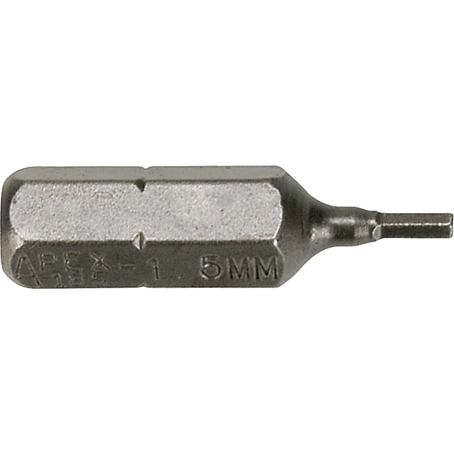 Screwdriver Bit, 5.0mm Hex, 1/4" Shank, PK5