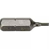 Screwdriver Bit, 5.0mm Hex, 1/4" Shank, PK5