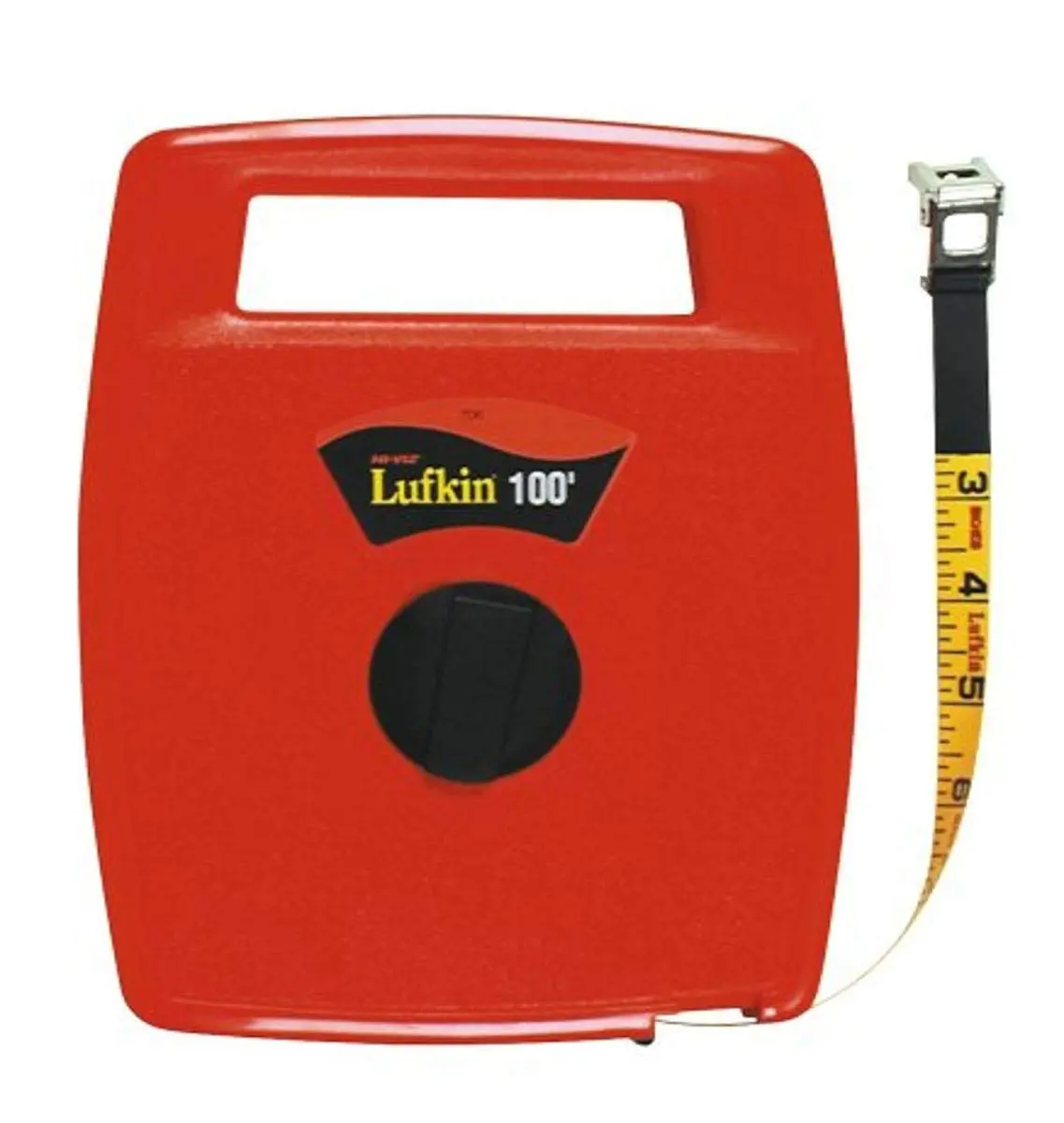 Crescent Lufkin 1/2" x 100' Hi-Viz® Orange Linear Fiberglass Tape Measure - 706L