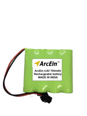 ArcEin™ 4.8V 700mAh Rechargeable Battery (Pack of 1) ArcEin™ 4.8V 700mAh Rechargeable Battery (Pack of 1)