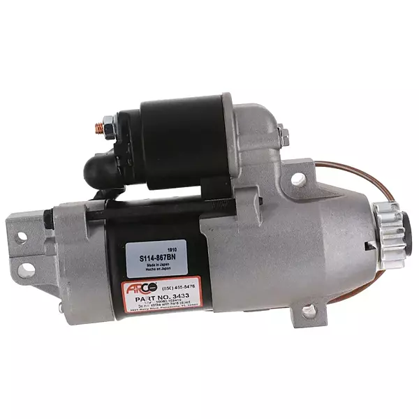 Arco 3433 Outboard Starter for Yamaha 4-Stroke 150 HP (2004+), 250 HP (2005+), 225 HP (2006+), 13-Tooth Drive Gear