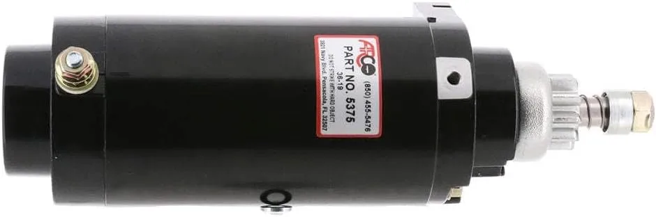 Arco 5375 Outboard Starter for Mercury/Mariner 50-90 HP/65 Jet, 10-Tooth Drive Gear
