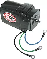 Arco 6218 Tilt Trim Motor for Mercruiser I/O and Mercury Outboard with Oildyne Pump, 12 Volt, Ring Terminal End, Black
