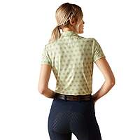 Motif Womens Short Sleeve Polo Shirt - Laurel Green Geo Ariat