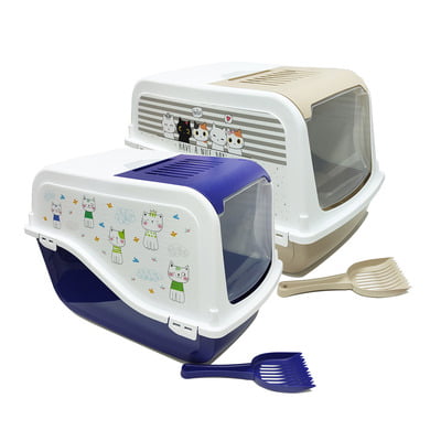 Bergamo Cat Litter Box ARIEL(TOP FREE) with Cat Clipart Bergamo Cat Litter Box ARIEL(TOP FREE) with Cat Clipart