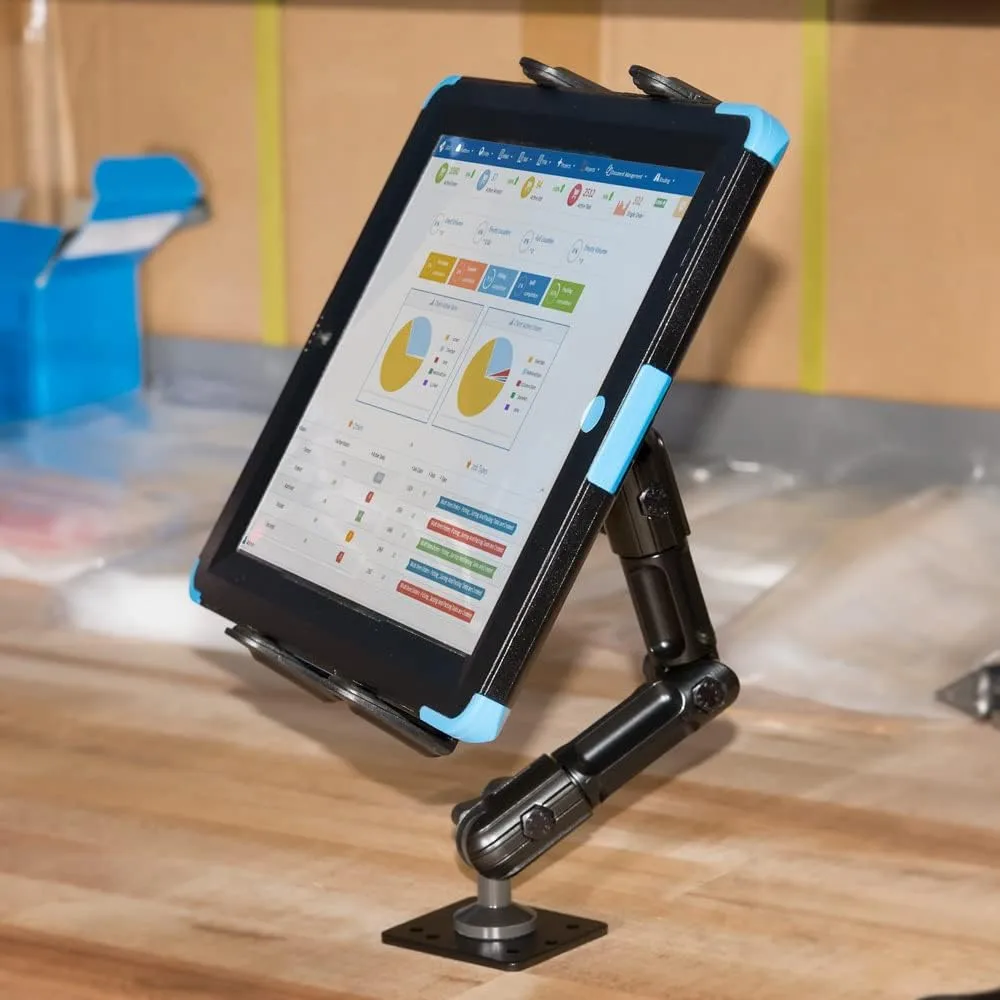 ARKON Mounts - Heavy-Duty Tablet Mount | Secure Drill Base for Cars, Walls