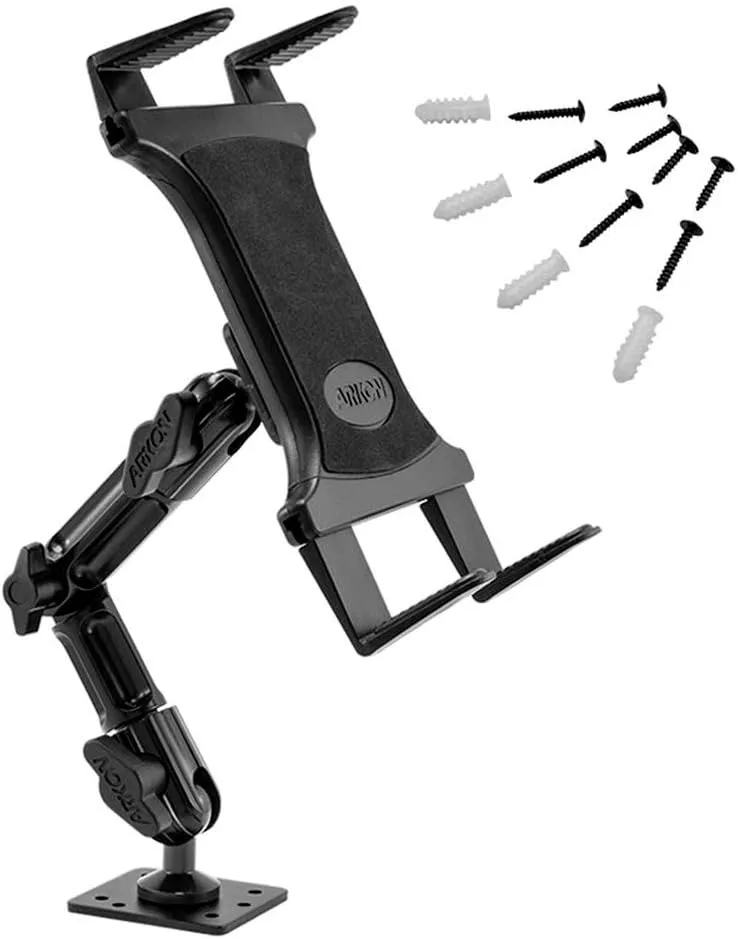 ARKON Mounts - Heavy-Duty Tablet Mount | Secure Drill Base for Cars, Walls