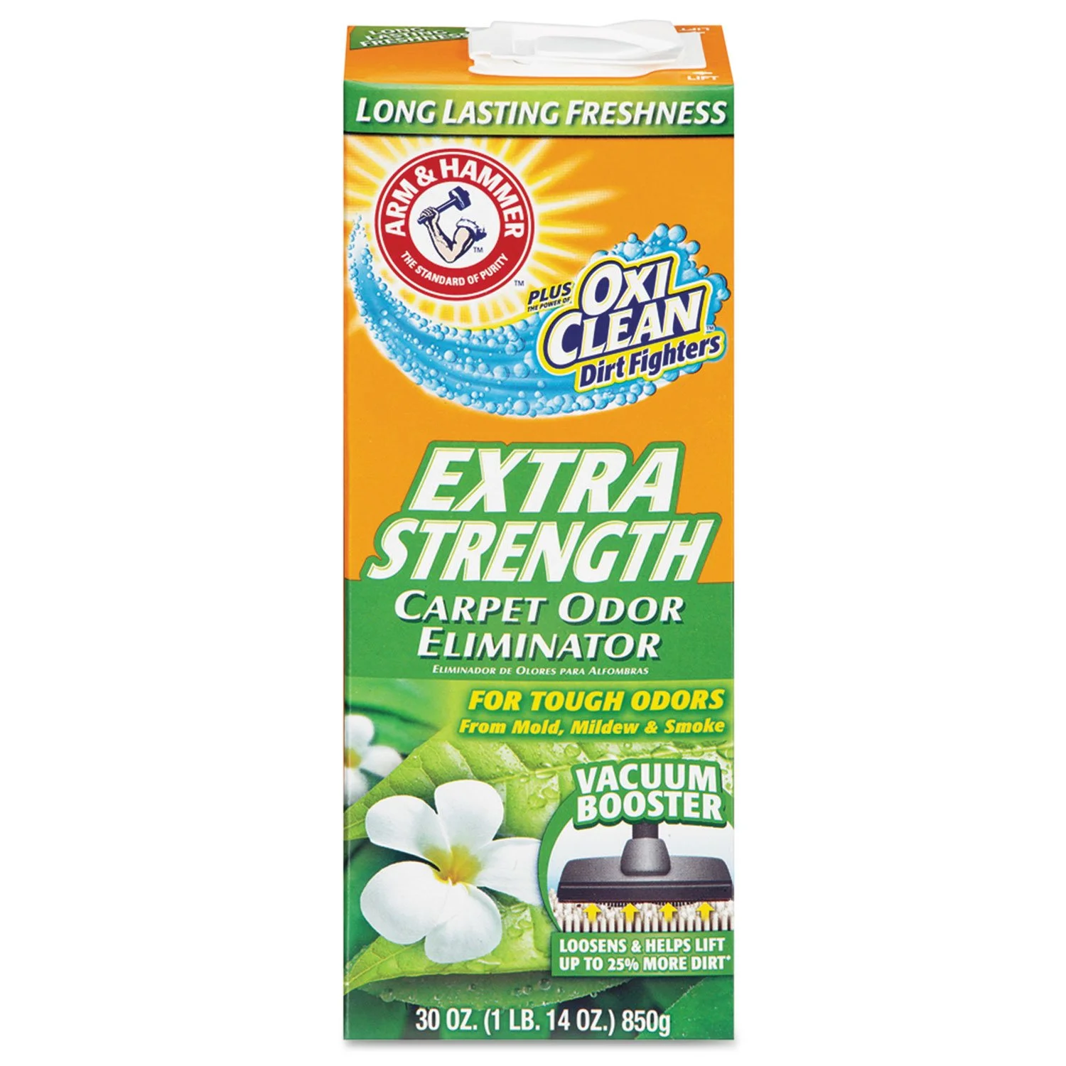 Arm & Hammer Extra Strength Odor Eliminator for Carpet and Room, 30 Oz (Pack of 6)