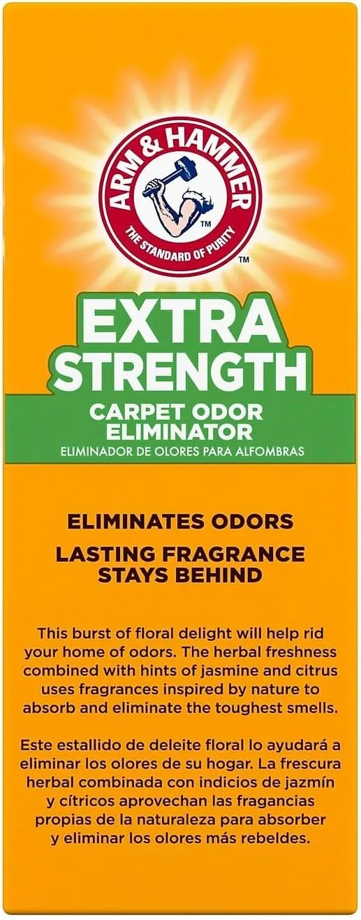 Arm & Hammer Extra Strength Odor Eliminator for Carpet and Room, 30 Oz (Pack of 6)
