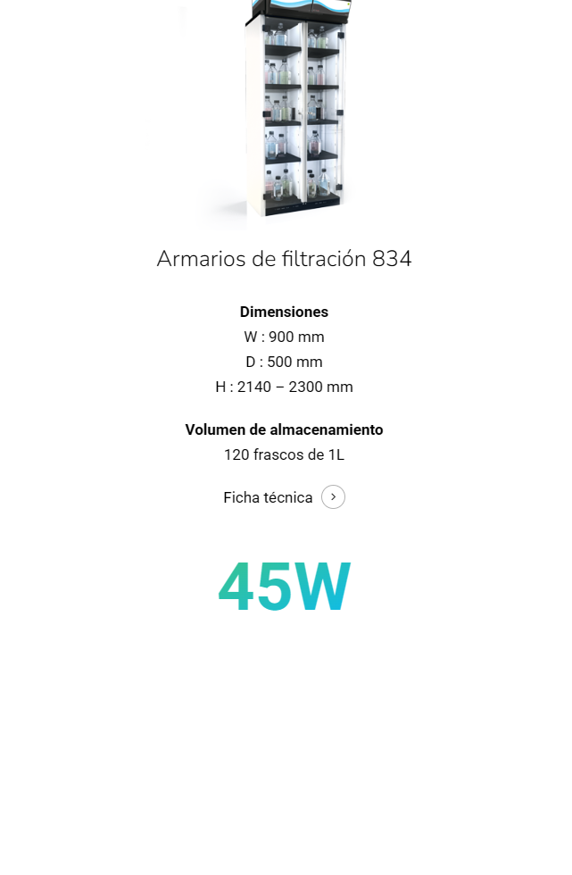 Armario Captair 834 Smart & Midcap, Armarios de filtración sin conexión