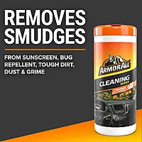 Armor All Car Interior Cleaner Wipes, Orange Scent, 25 Count