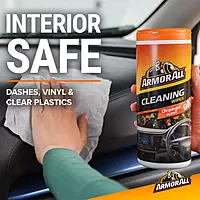 Armor All Car Interior Cleaner Wipes, Orange Scent, 25 Count