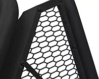 Armordillo USA 8707791 CR-B Honeycomb Mesh Steel Chase Rack - Textured Black Fits Full Size Pickup Truck