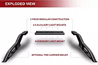 ARMORDILLO CR1 Roll Bar Chase Rack for Mid-Size Trucks - Matte Black